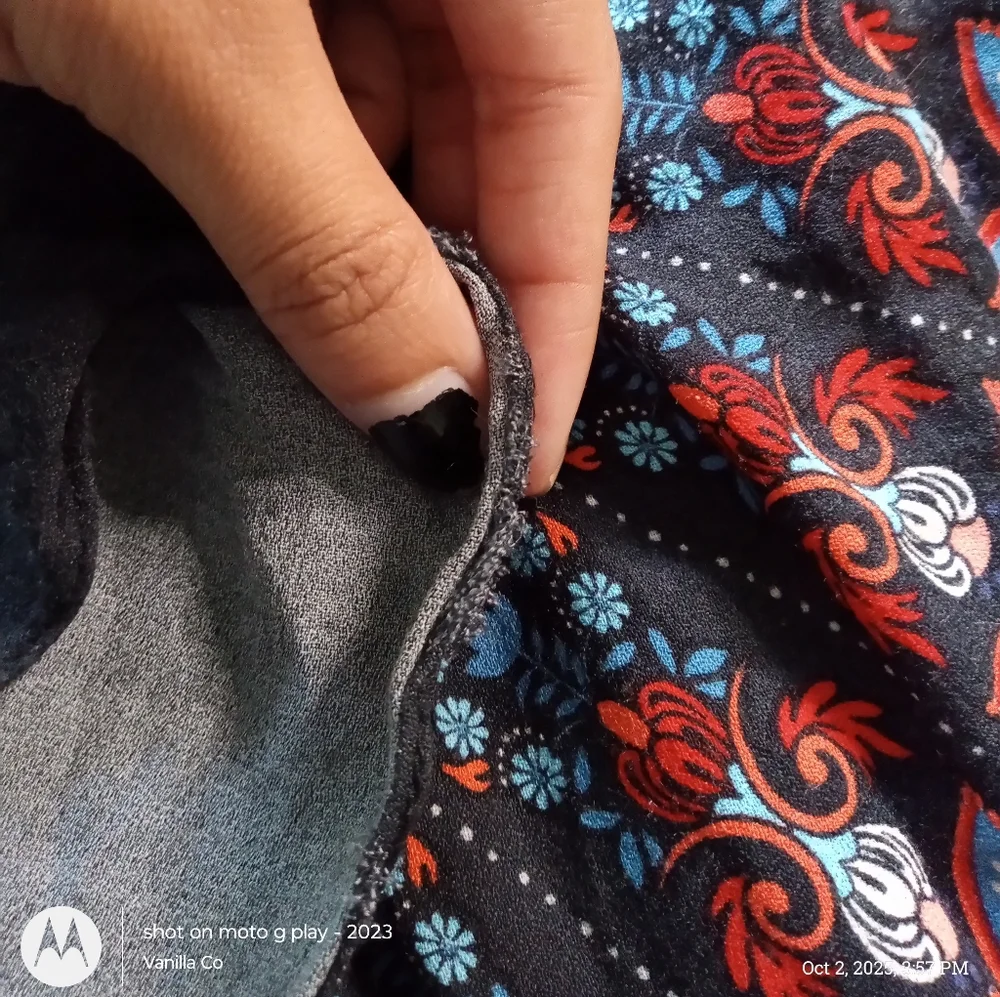 Anthropologie Farm Rio Women's Butterfly Mini Dress Smocked Black Size Medium - Picture 12 of 12